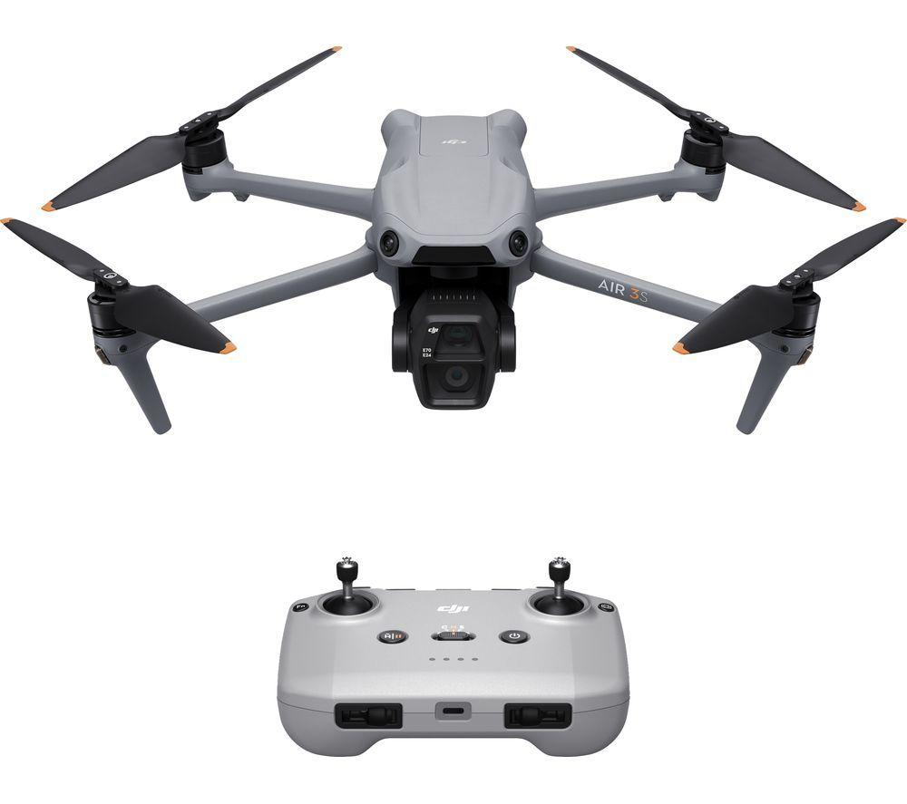DJI Air 3S Drone with RC-N3 Remote Controller - Grey