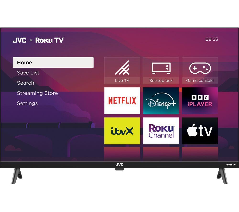 32inch JVC LT-32CR250 Roku TV  Smart HD Ready HDR LED TV