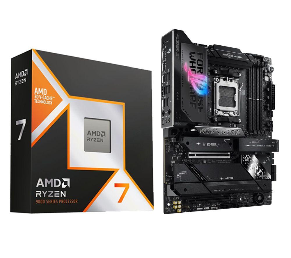 AMD Ryzen 7 9800X3D Processor & ASUS ROG STRIX X870E-E WiFi AMD AM5 Motherboard Bundle