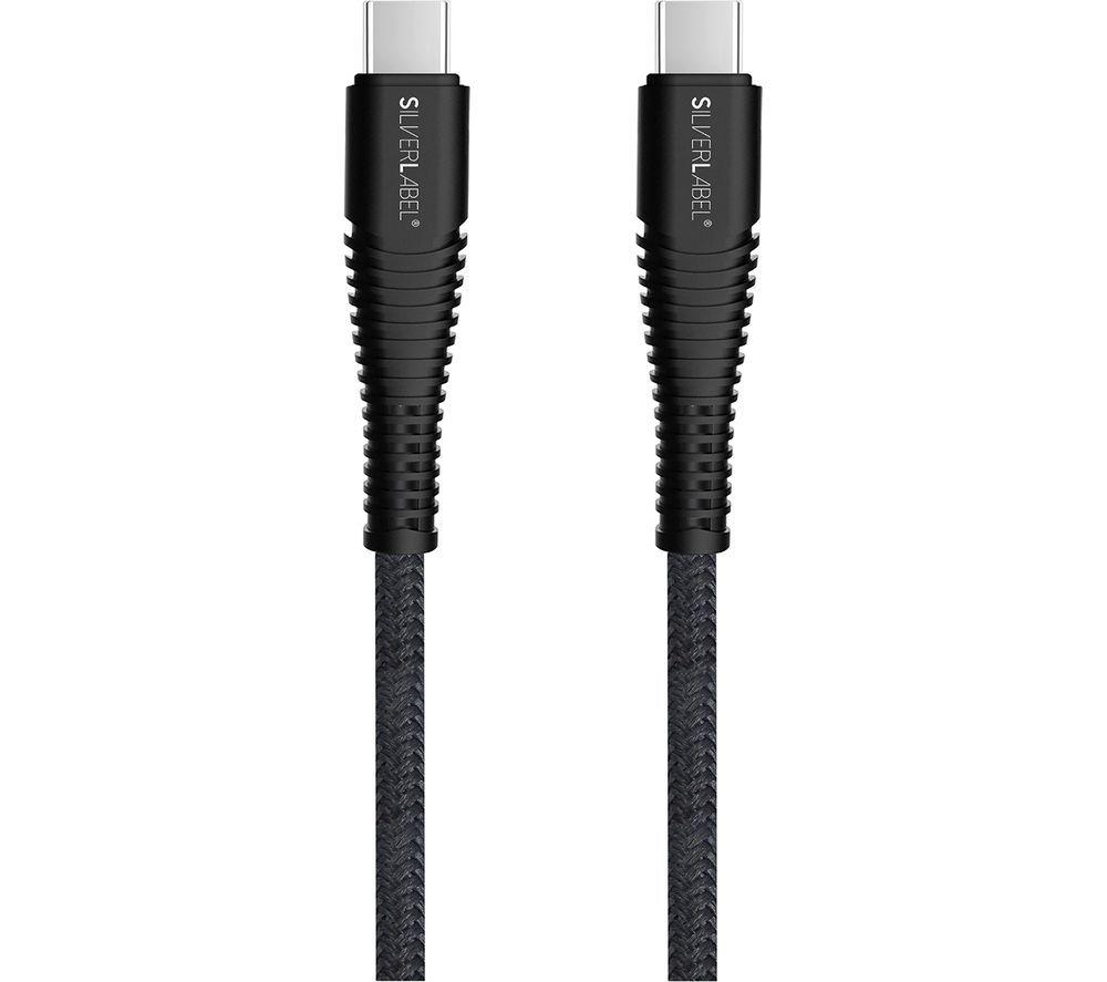 SILVERLABEL Braided USB Type-C Cable - 1 m, Black