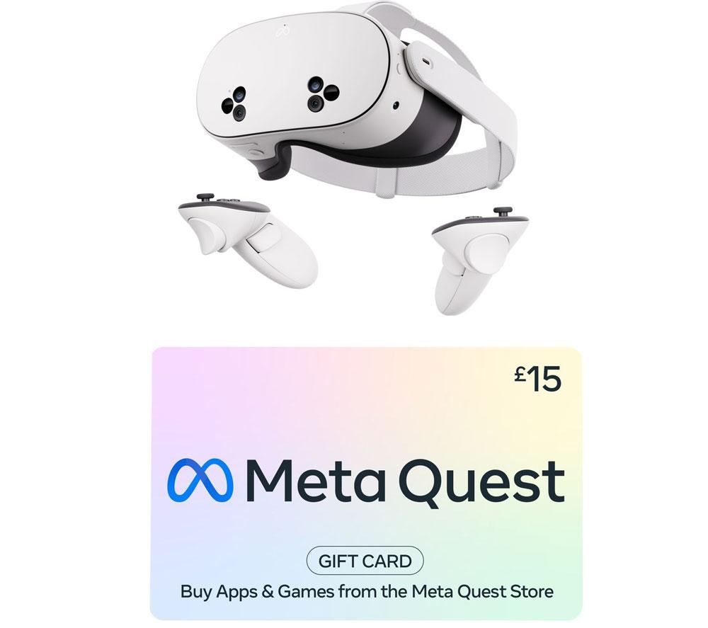 Buy META Quest 3S Mixed Reality Headset (128 GB) & £15 Gift Card