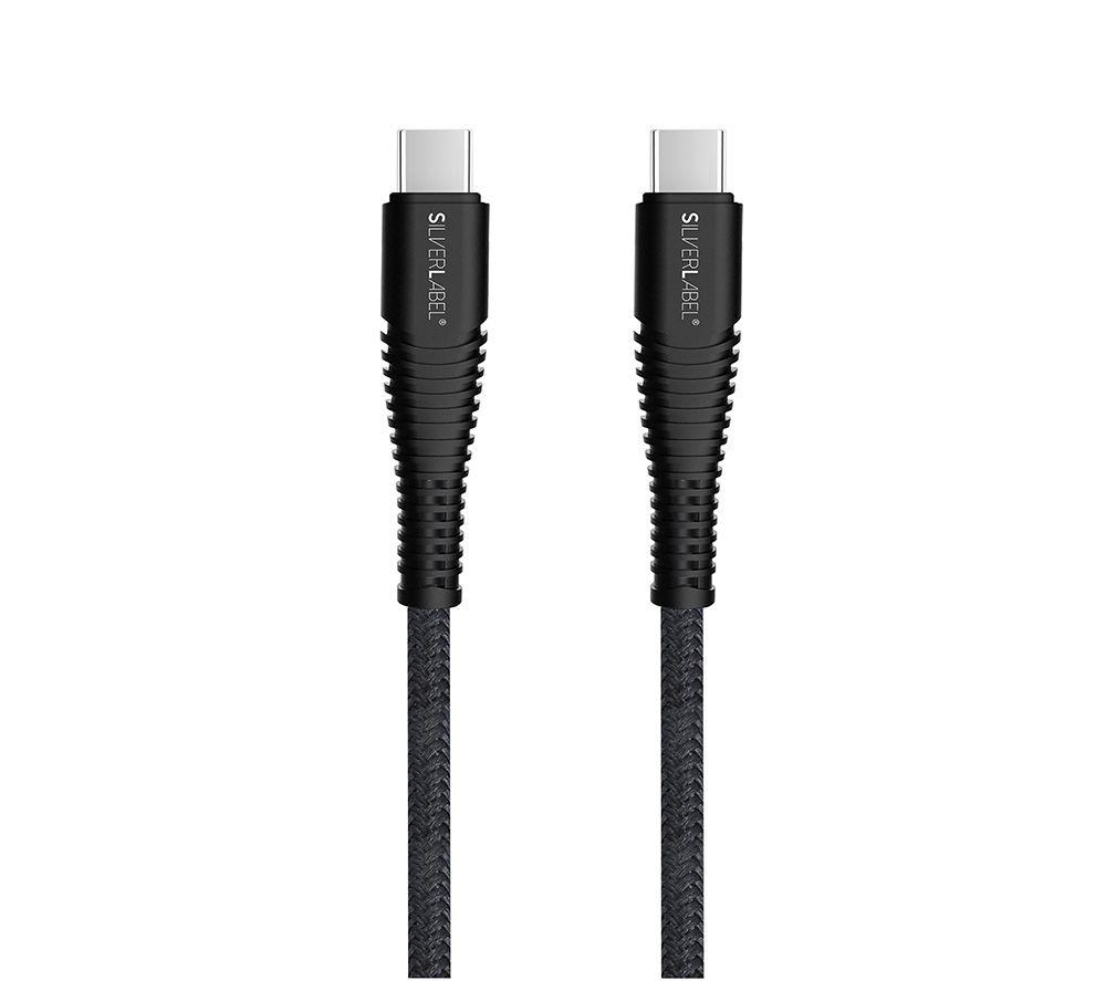 SILVERLABEL Braided USB Type-C Cable - 2 m, Black