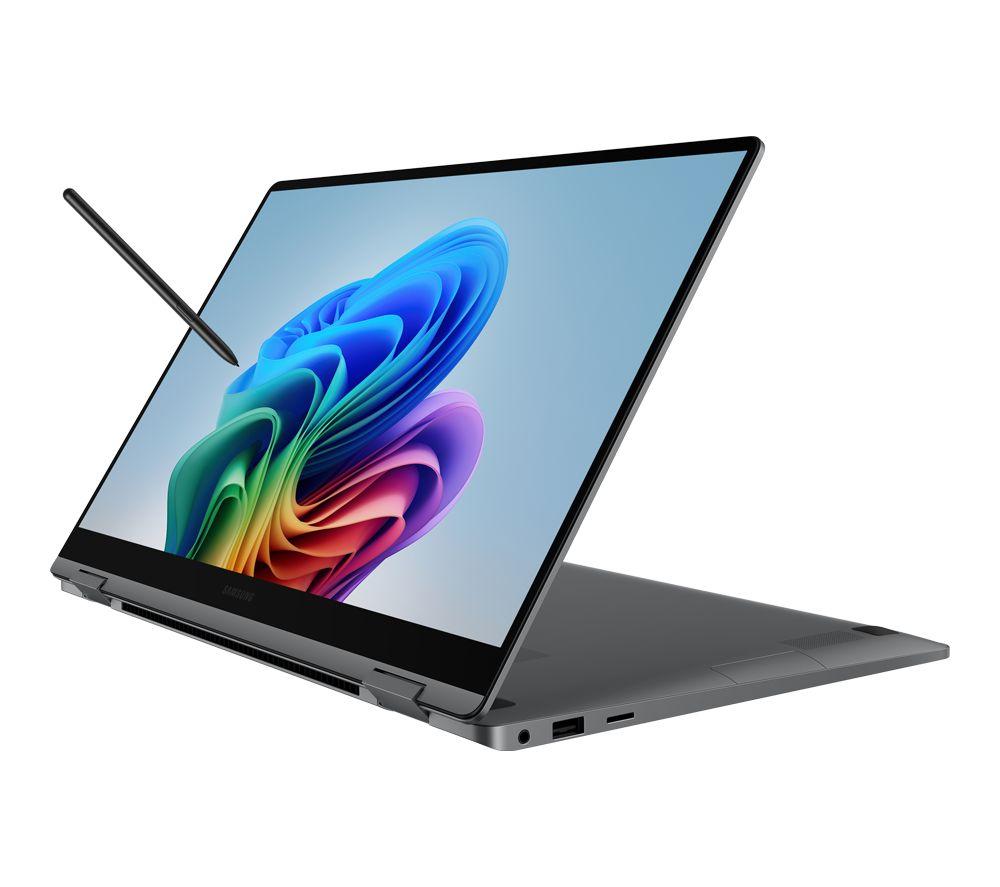 SAMSUNG Galaxy Book5 360 15.6inch 2 in 1 Laptop, Copilot PC - Intel®Core  Ultra 5, 256 GB SSD, Grey