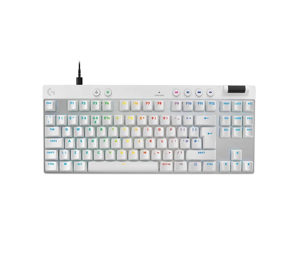 LOGITECH PRO X TKL RAPID Gaming Keyboard - White