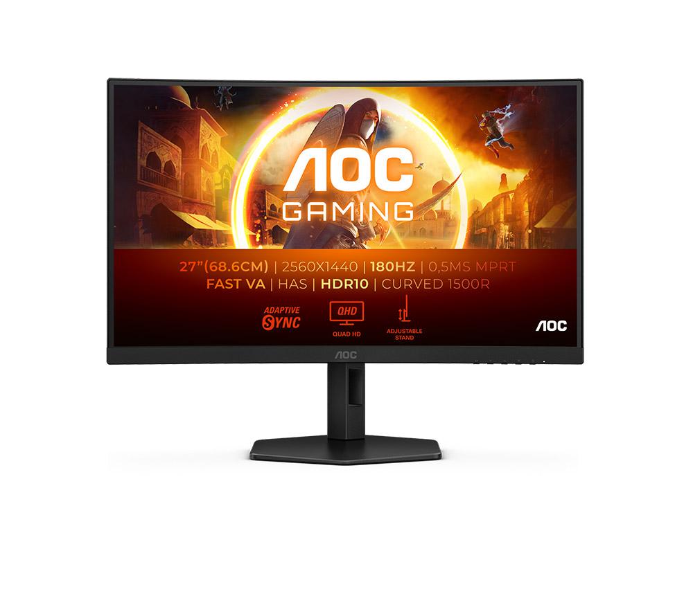 AOC CQ27G4X Quad HD 27inch Curved VA WLED Gaming Monitor - Black