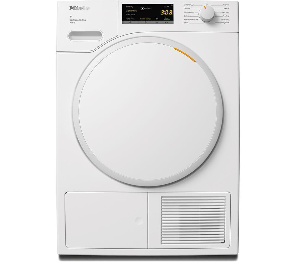 MIELE Active T1 TWA520WP 8 kg Heat Pump Tumble Dryer - White