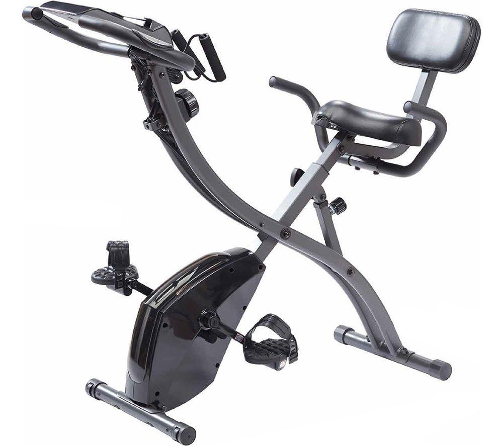 NEW IMAGE Slim Cycle 2-in-1 Exercise Bike - Black