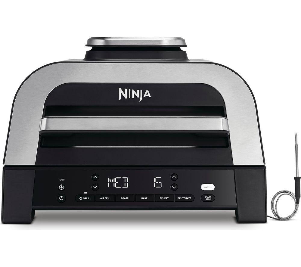 NINJA DG551UK 6-in-1 MAX Indoor Grill & Air Fryer - Grey & Silver