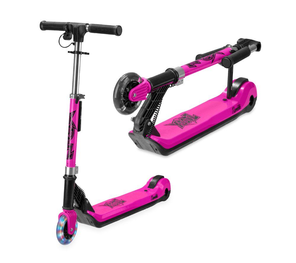 XOOTZ Elements Electric Folding Kids Scooter - Pink