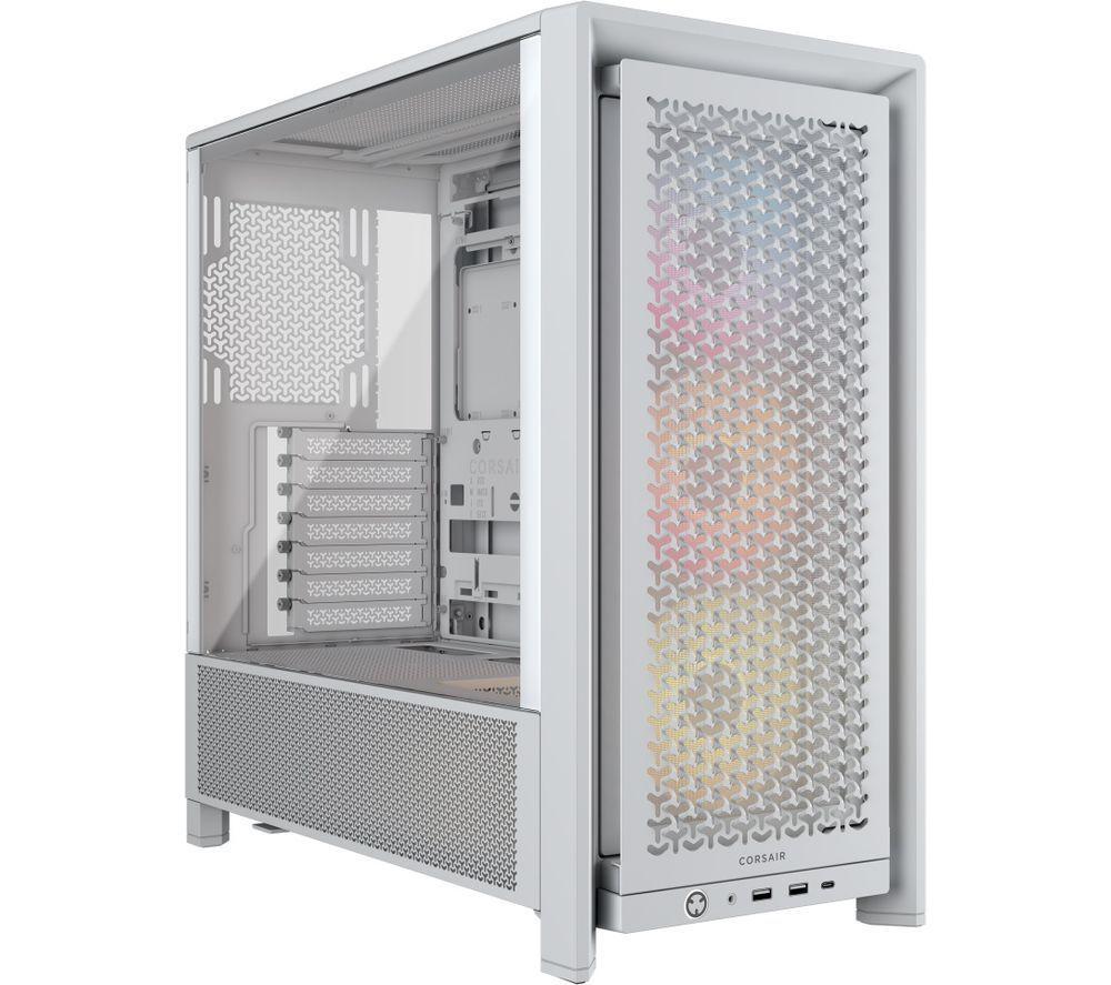 CORSAIR FRAME 4000D RS ARGB ATX Mid-Tower PC Case - White