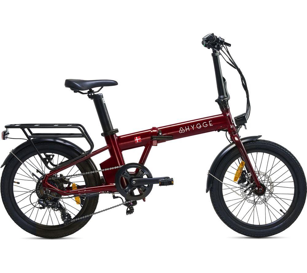 HYGGE Virum HY0241 Electric Folding Bike - Sangria Red