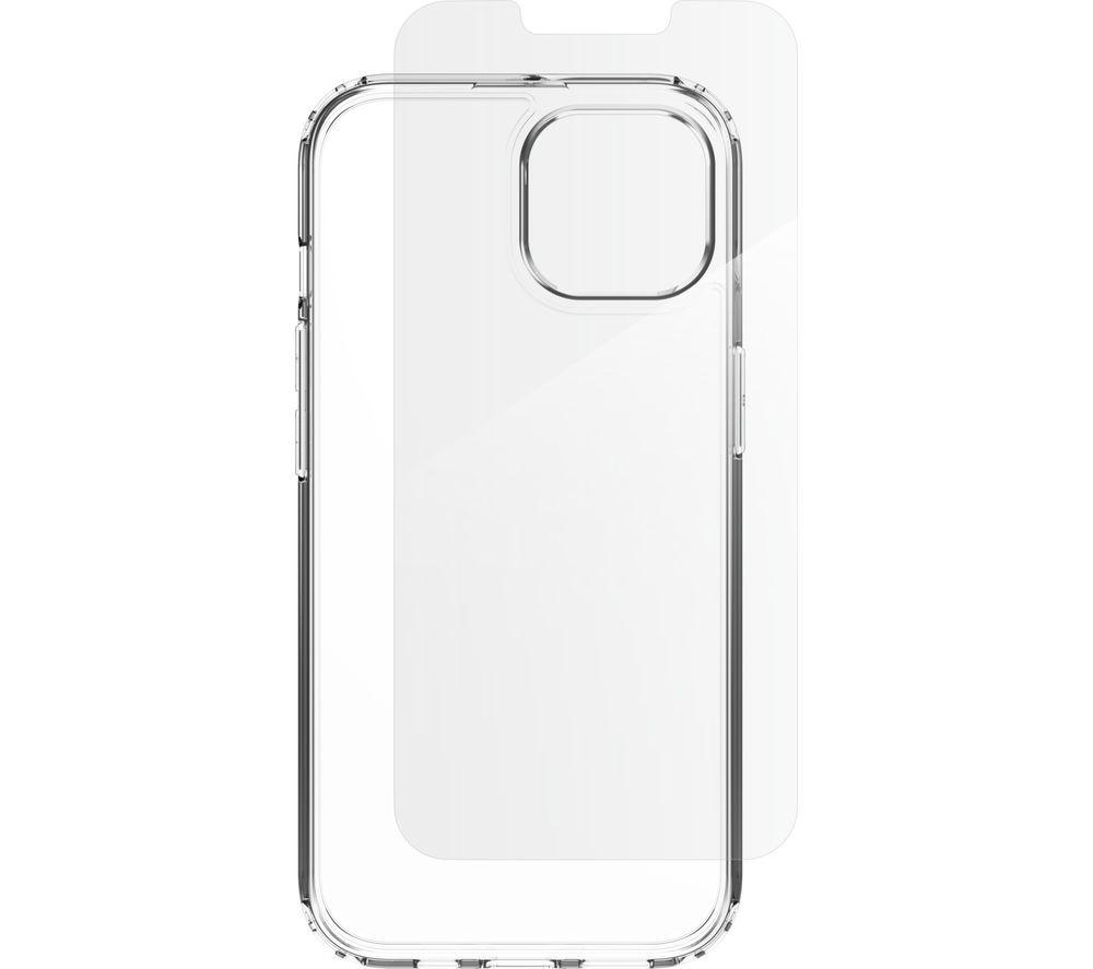 ZAGG Defence iPhone 16e / 14 / 13 Clear Case & Screen Protector Bundle