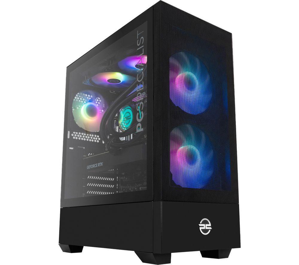PC SPECIALIST Flux 610 Gaming PC - AMD Ryzen™ 7 7800X3D, RTX 5070, 1 TB SSD, Wndows 11 Home