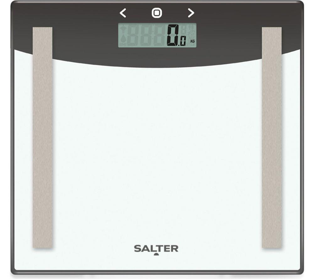 SALTER 9137 Glass Analyser Bathroom Scale- Silver