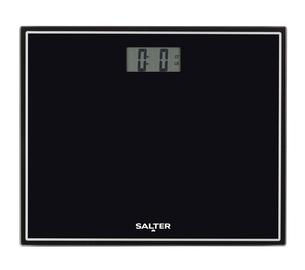 SALTER 9207TE BK3RCFXTE Compact Glass Digital Bathroom Scale - White