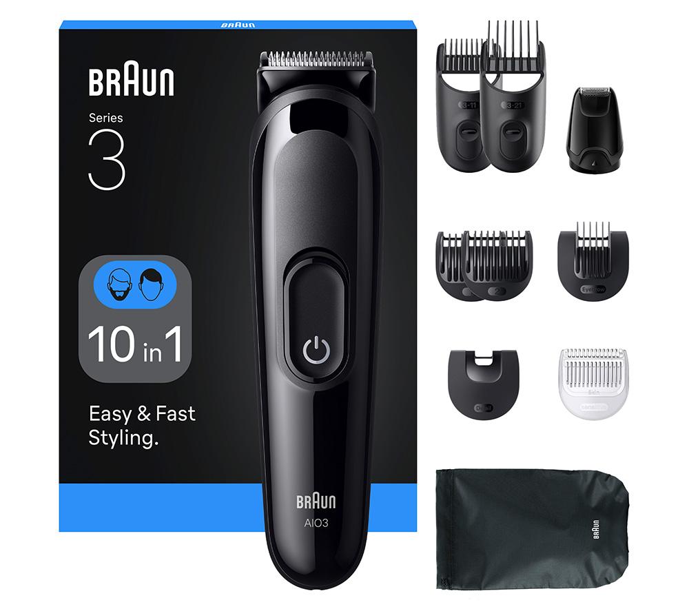 BRAUN Series 3 AIO3560 10-in-1 Trimmer - Black