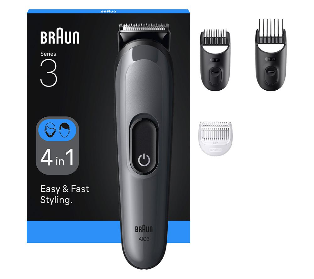 BRAUN BRAAIO3500 All-in-One Trimmer Kit - Grey