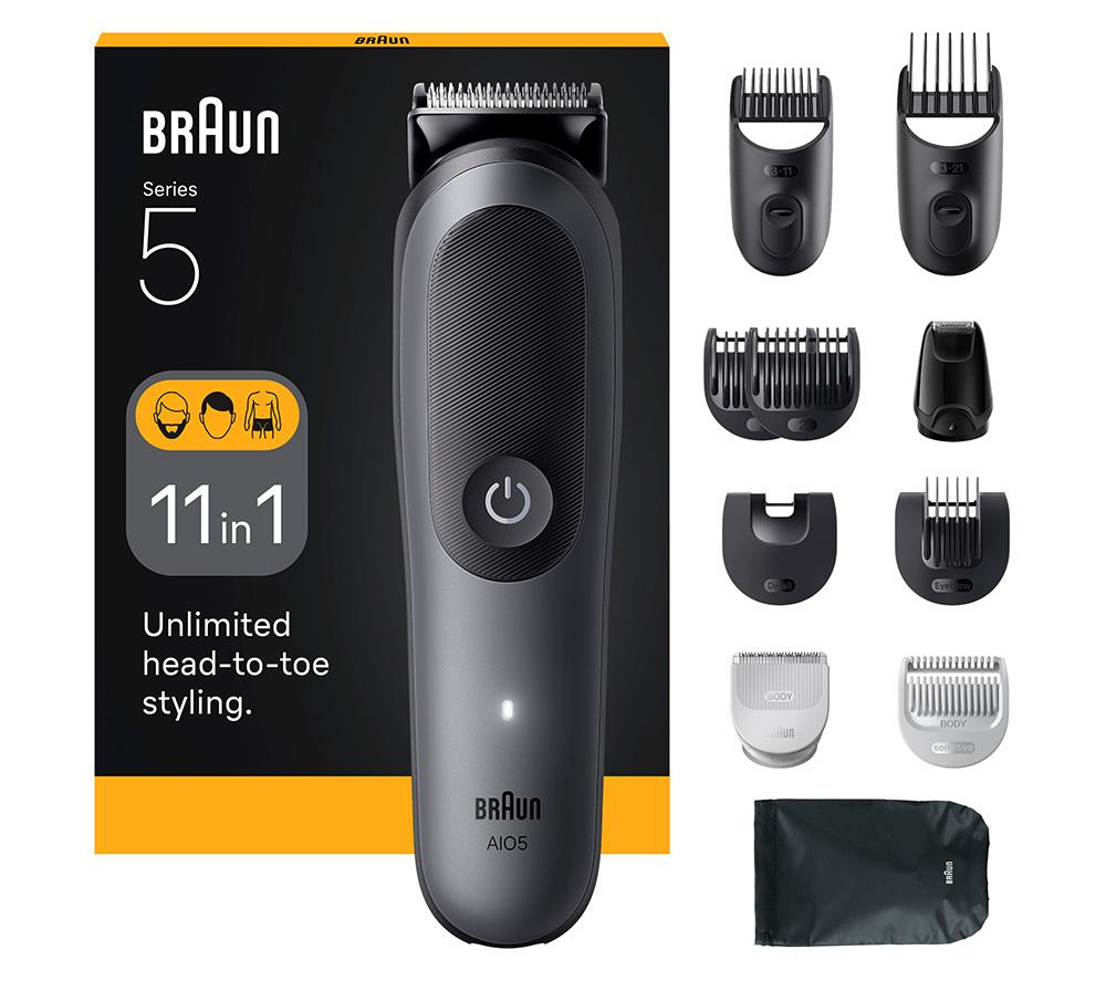 BRAUN Series 5 AIO5560 11-in-1 Wet & Dry Trimmer - Grey