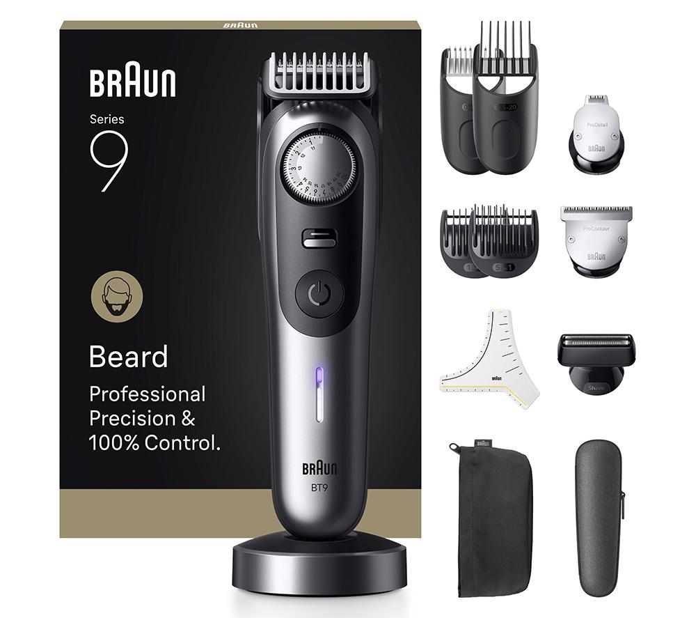 BRAUN Series 9 BT9560 Beard Trimmer - Chrome