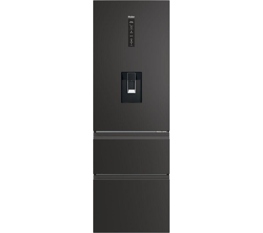 HAIER HTW3618EWPB Smart Fridge Freezer - Slate Black