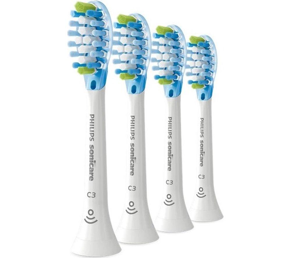 PHILIPS Sonicare HX9045/87 C3 Premium Plaque Defence Toothbrush Heads - Pack of 5, White