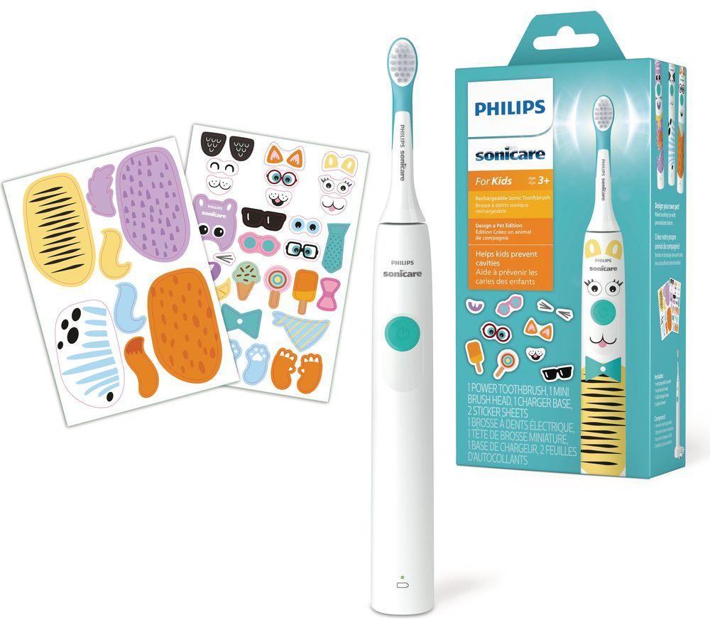 PHILIPS Sonicare HX3601/01 Kids Electric Toothbrush - Design a Pet Edition