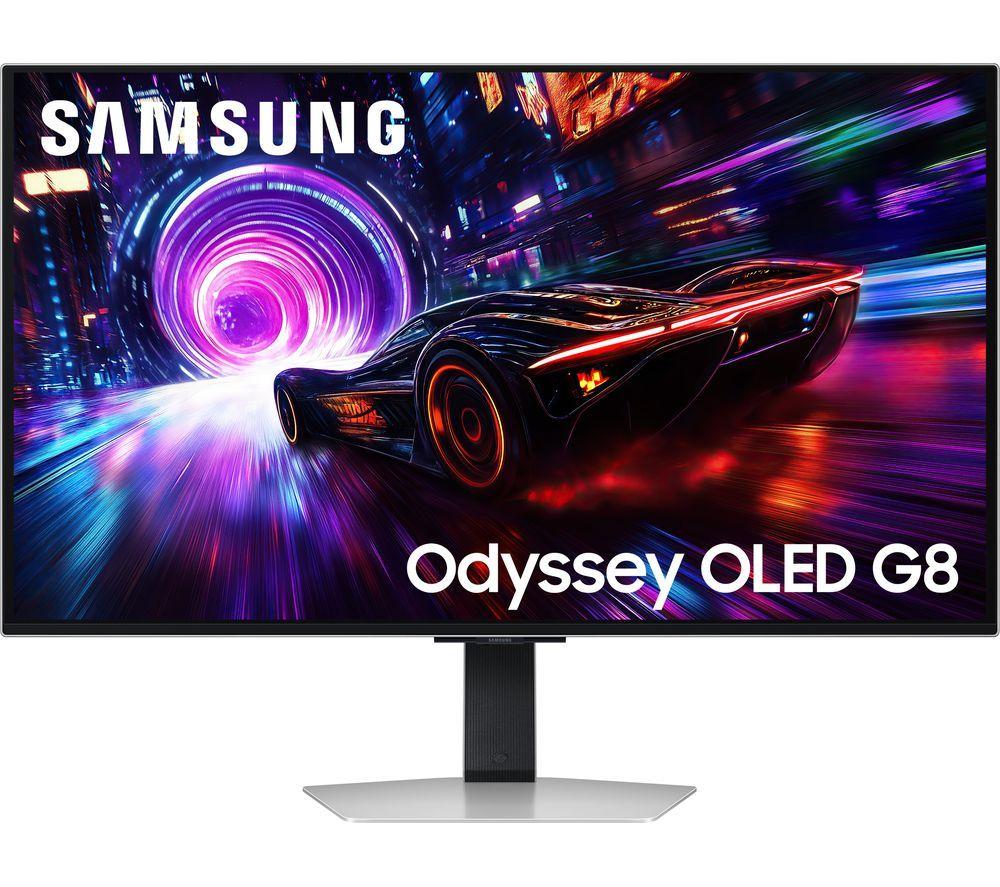 SAMSUNG Odyssey G8 LS32FG810SUXXU 4K Ultra HD 32inch QD-OLED Smart Gaming Monitor - Silver
