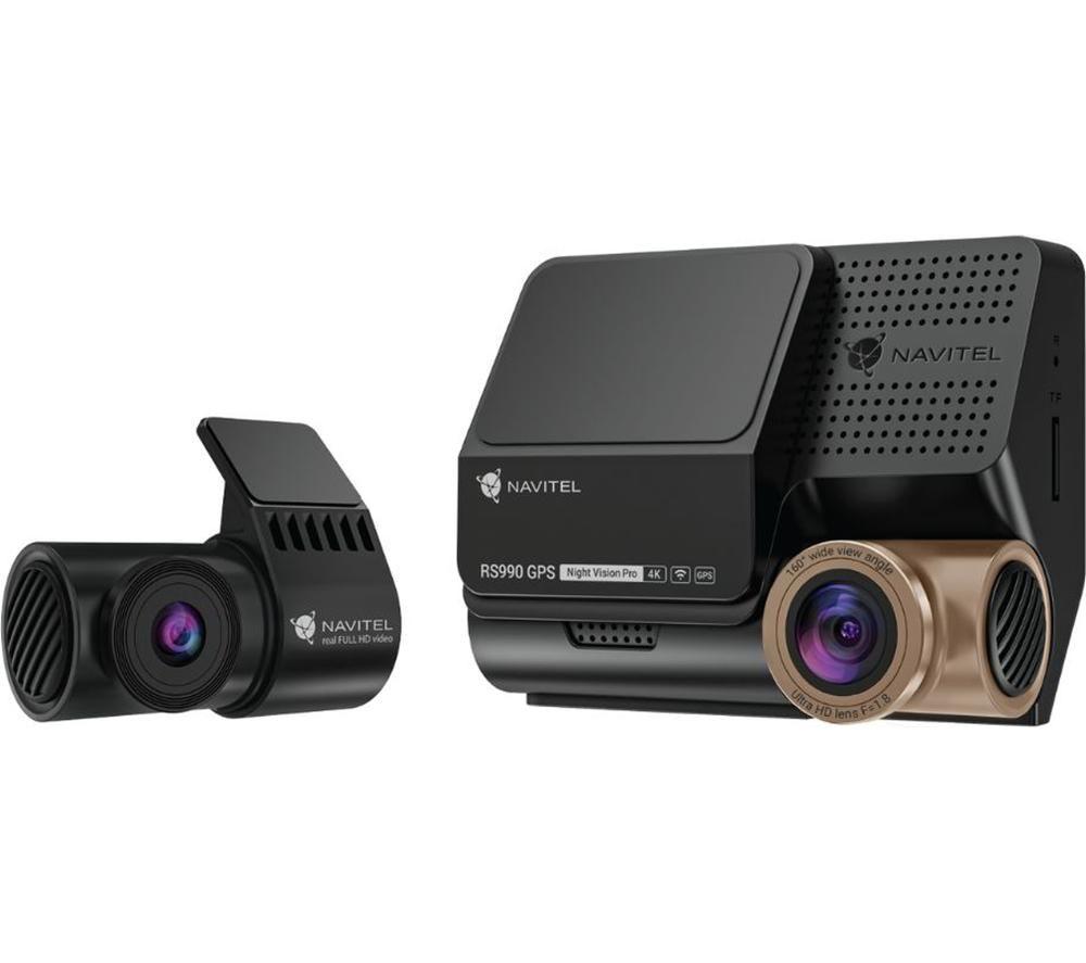 NAVITEL RS990 GPS Dual 4K Ultra HD Front & Full HD Rear Dash Cam - Black