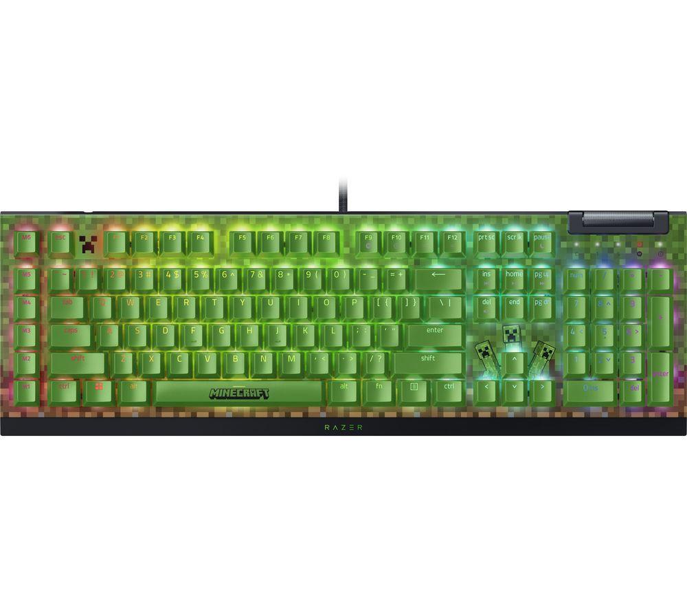 RAZER Blackwidow V4 X Mechanical Gaming Keyboard - Minecraft Edition