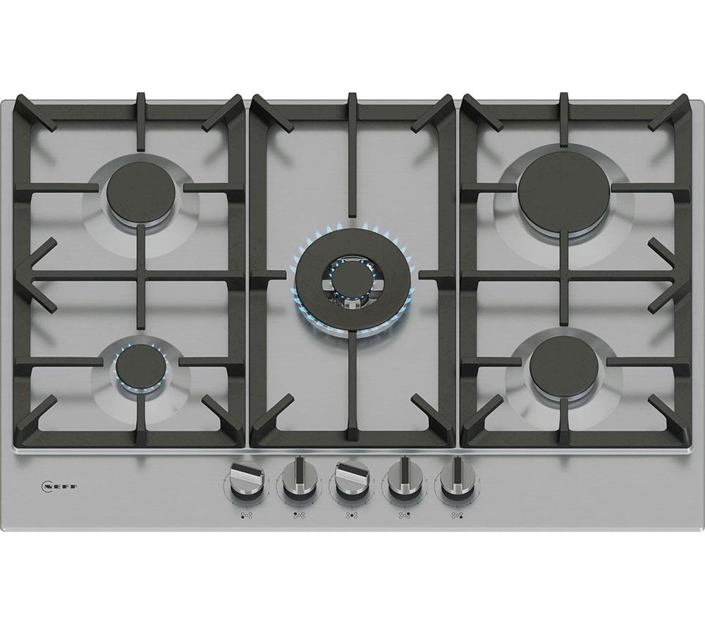 NEFF N70 T27CIQ8N0 75 cm Gas Hob - Stainless Steel