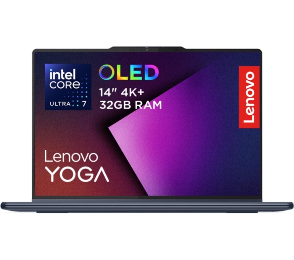 LENOVO Yoga 9 14inch 2 in 1 Laptop, Copilot PC - Intel®Core  Ultra 7, 1 TB SSD, Cosmic Blue