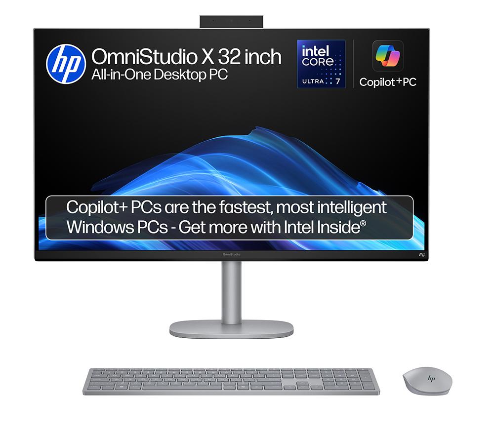 HP OmniStudio X 32-c1000na 32inch All-in-One PC - Intel®Core  Ultra 7, 2 TB SSD, Silver