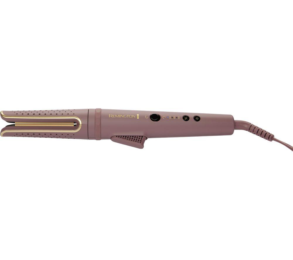 REMINGTON AIRvive Rotating Curling Wand - Mauve & Gold