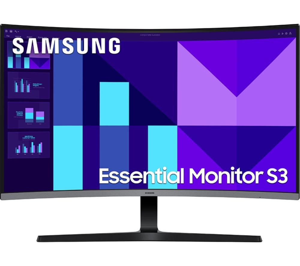 SAMSUNG LS32D396GAUXXU Full HD 32inch Curved VA LCD Monitor - Black