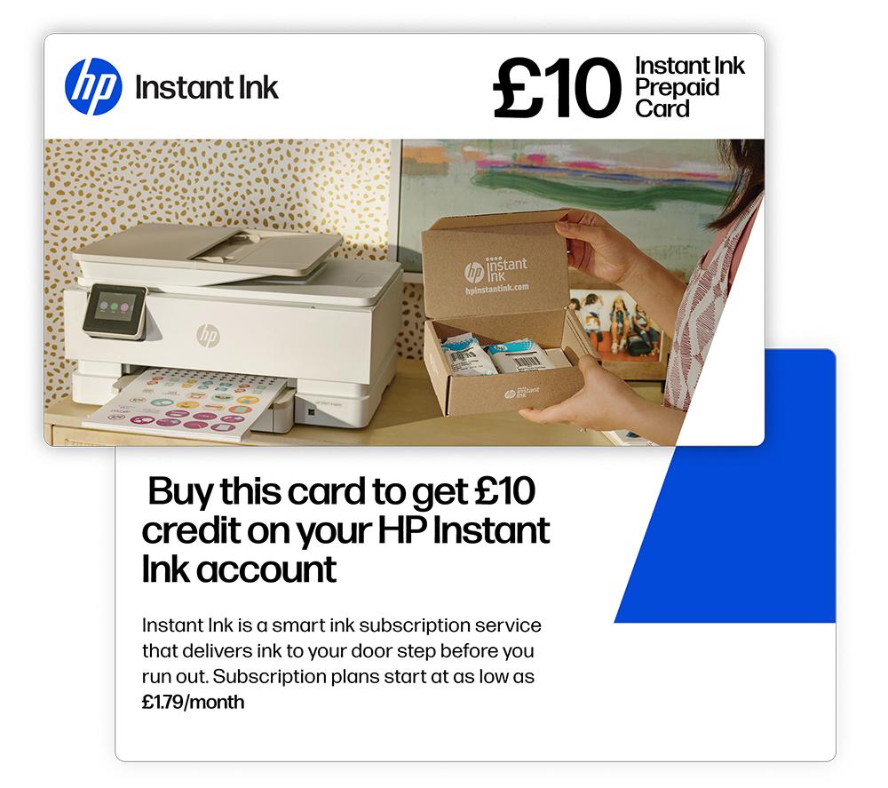 Buy HP Instant Ink Enrolment Card | Currys