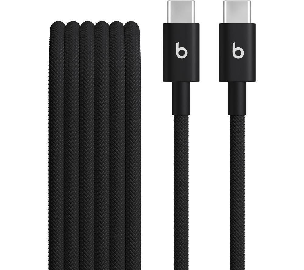 BEATS USB-C to USB-C Woven Cable - 1.5 m, Bolt Black