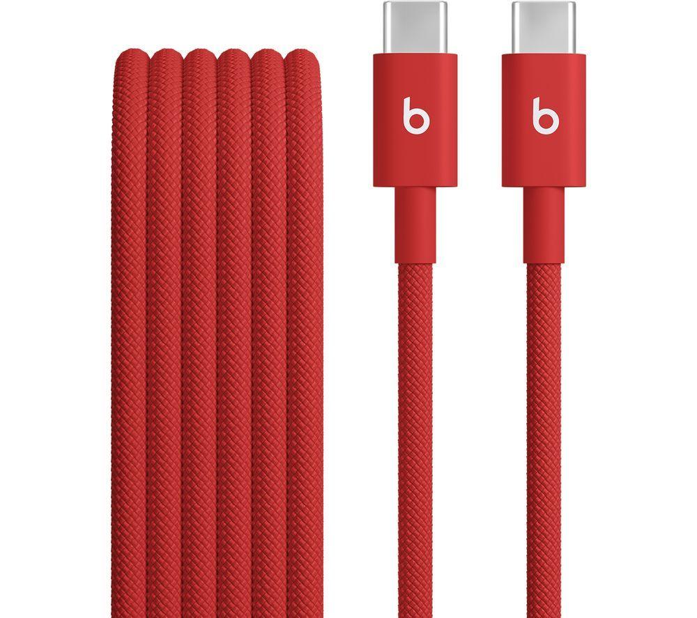 BEATS USB-C to USB-C Woven Cable - 1.5 m, Rapid Red