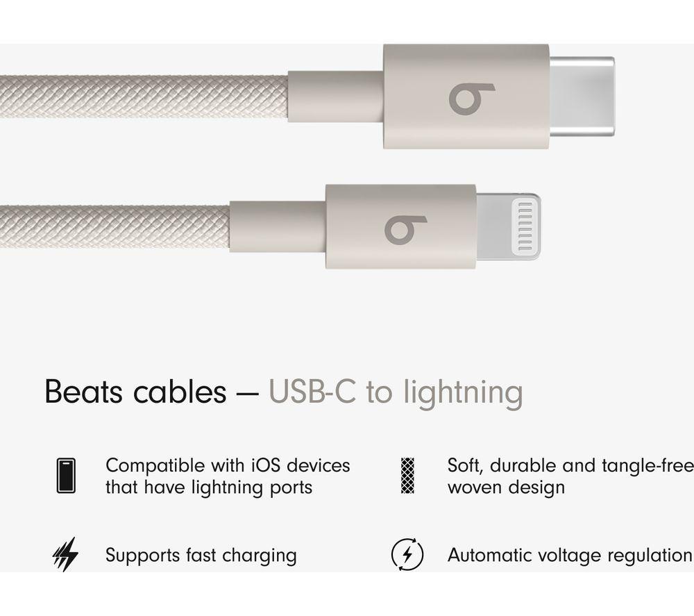 BEATS USB-C to Lightning Woven Cable - 1.5 m, Surge Stone