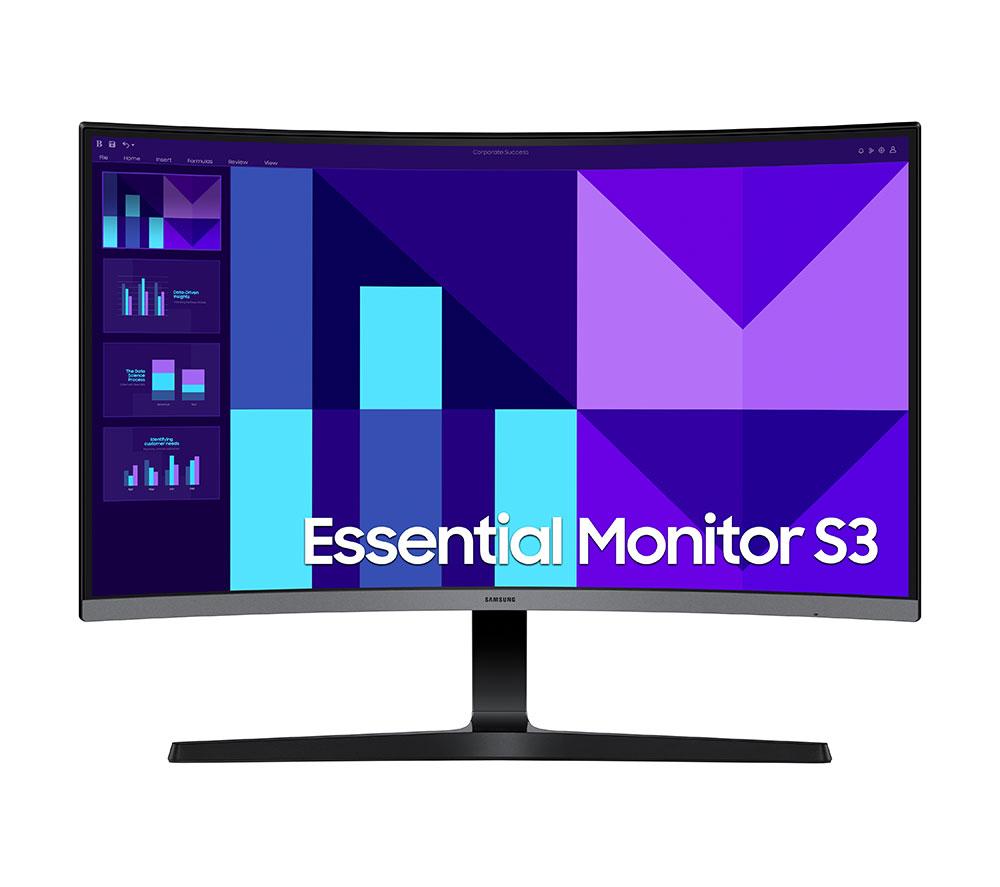 SAMSUNG LS27D396GAUXXU Full HD 27inch Curved VA LCD Monitor - Black