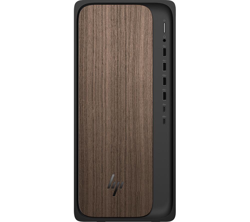 HP OmniDesk M03-0001na AI Desktop PC - Intel®Core  Ultra 5, 1 TB SSD, Dark Wood