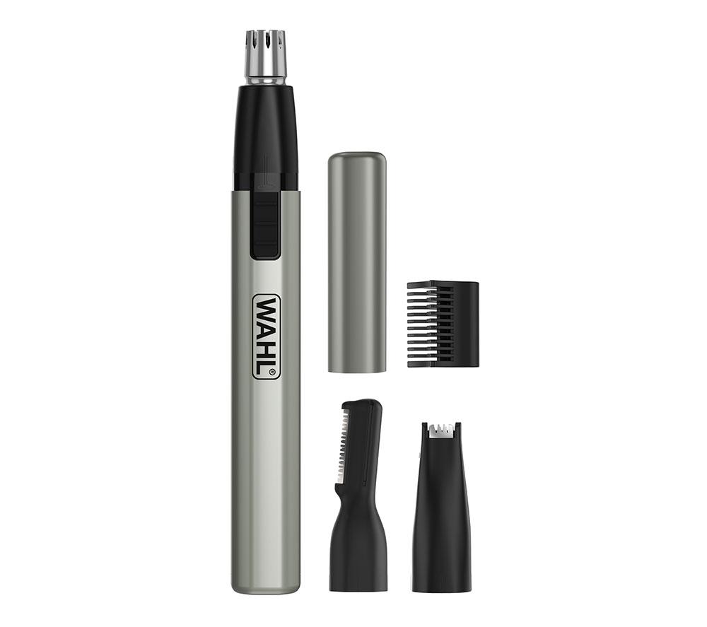 WAHL Micro Finisher Wet & Dry Nose & Ear Trimmer Kit - Silver