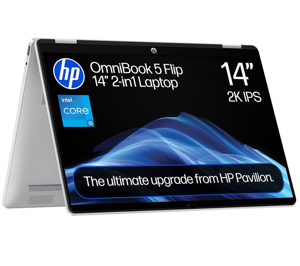 HP HP OmniBook 5 14inch 2 in 1 Laptop - Intel®Core  i5, 512 GB SSD, Silver