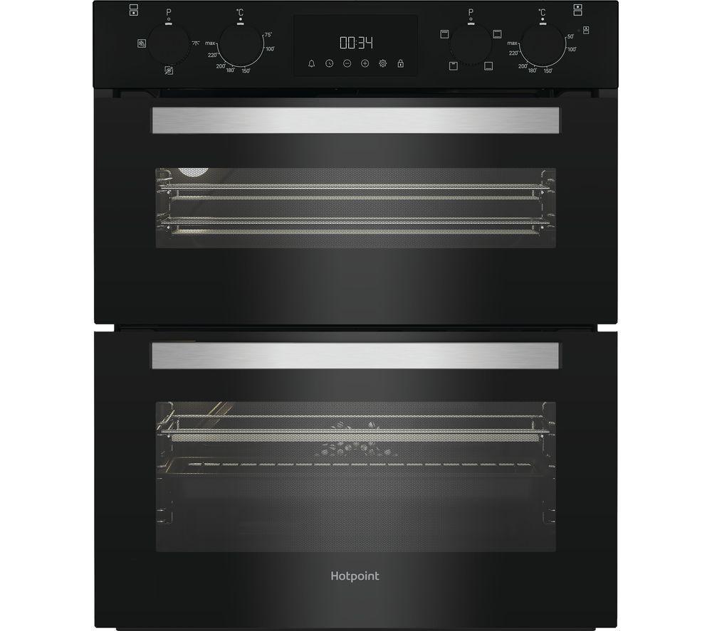 HOTPOINT DUH 10D B Electric Built-under Double Oven - Black