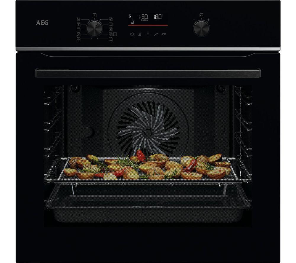 AEG 6000 SenseCook TS6PB521AB Electric Pyrolytic Oven - Black