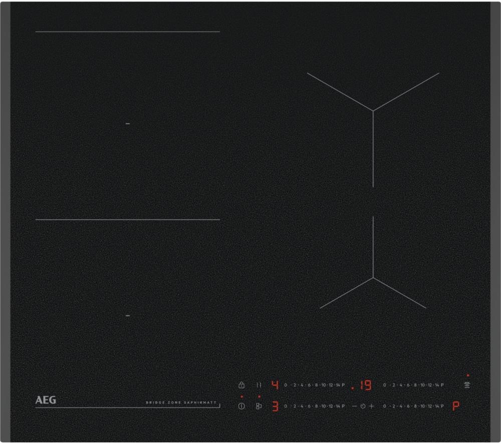AEG 6000 Bridge TO64IB00FZ 60 cm Electric Induction Hob - SaphirMatt Black