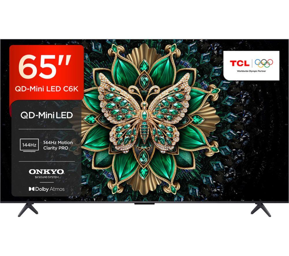65inch TCL C6K  QD-Mini LED 4K HDR Smart Google TV - 65C6K