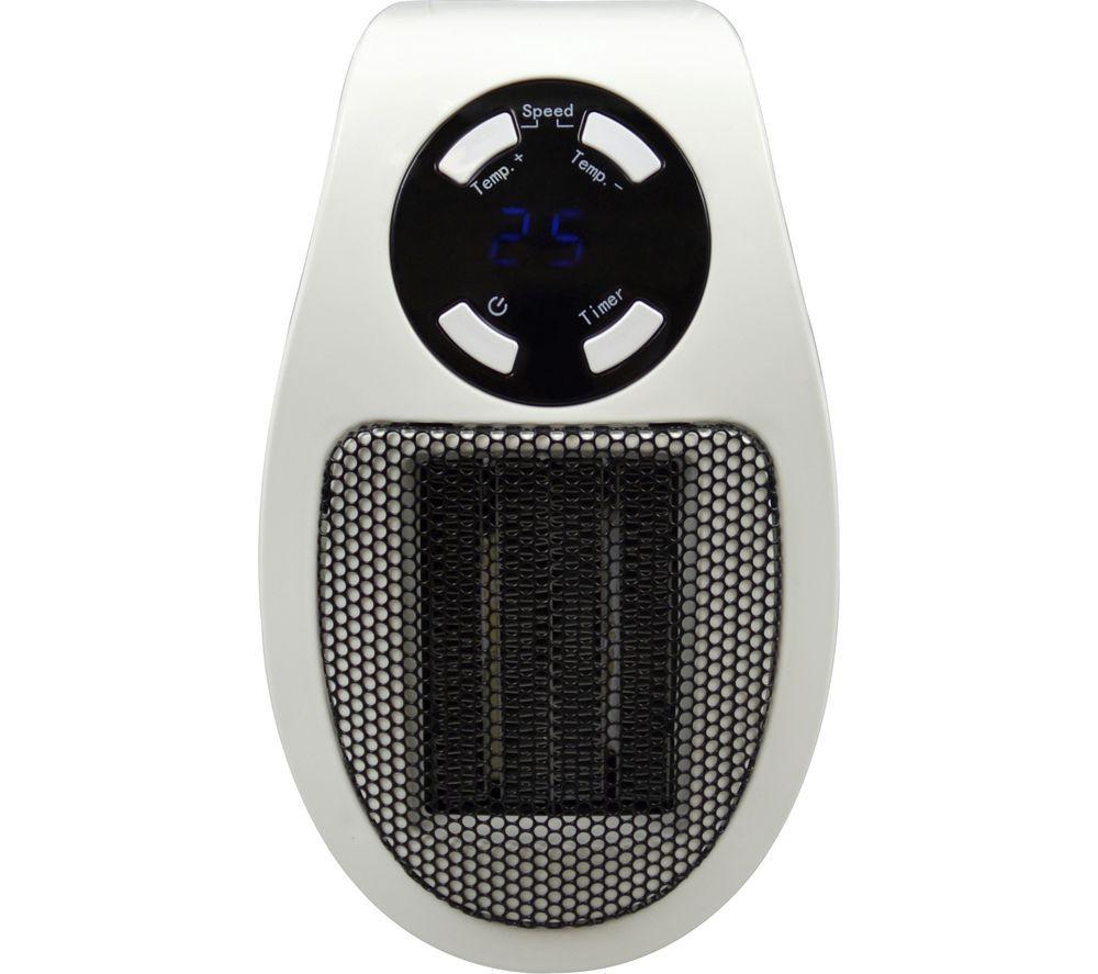 STAYWARM F2210WH-R Plug-in Heater - White & Black