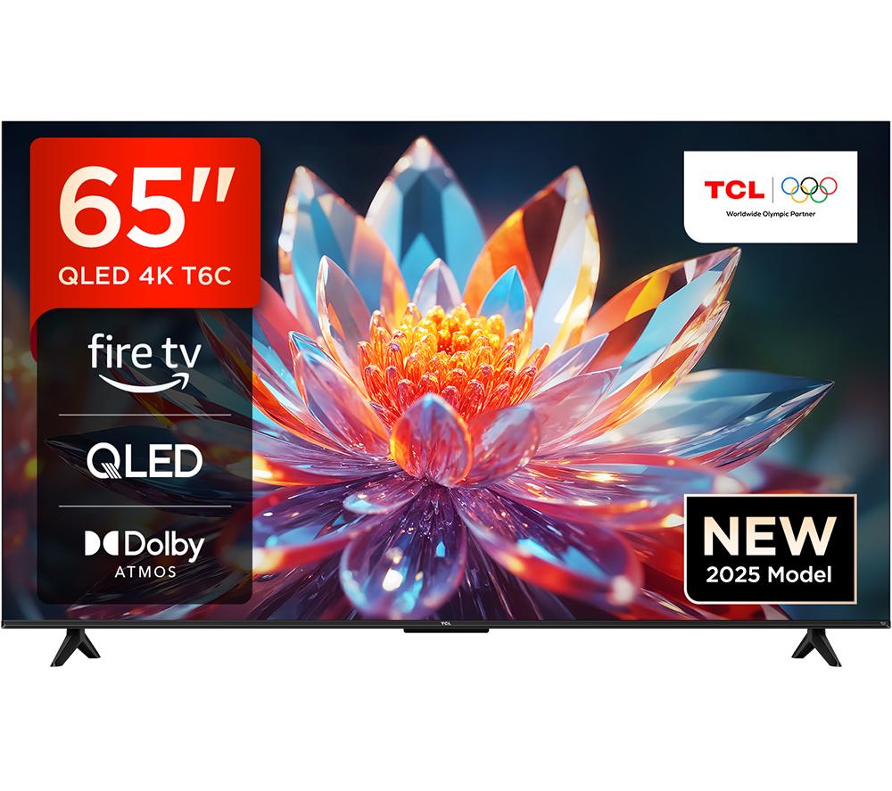 65inch TCL T6C  QLED 4K HDR Smart Fire TV with Freely - 65T6C-UK
