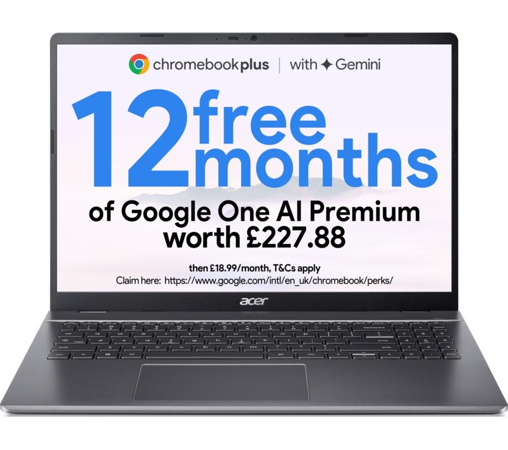 ACER 516 16inch Chromebook Plus - Intel®Core  i5, 256 GB SSD, Grey