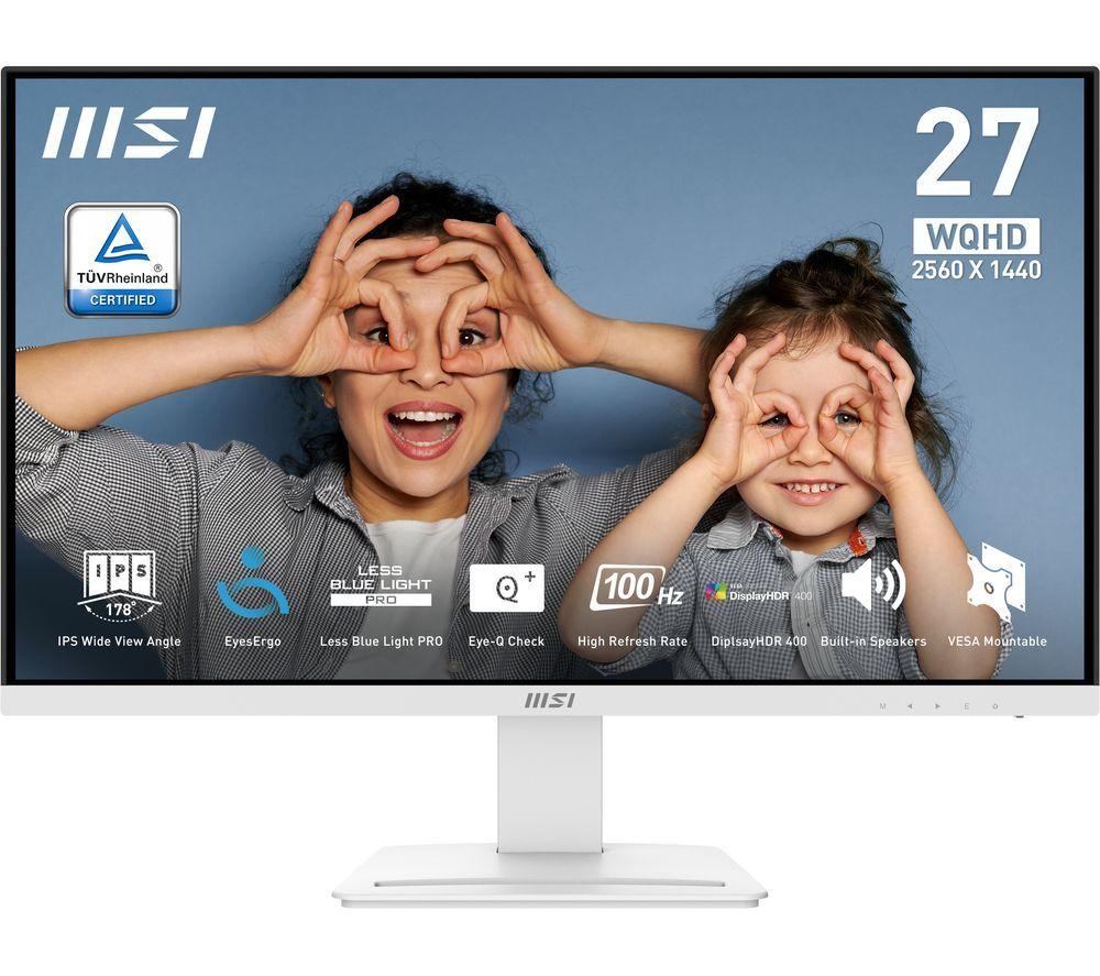 MSI PRO MP273QW E2 Quad HD 27inch IPS LCD Monitor - White